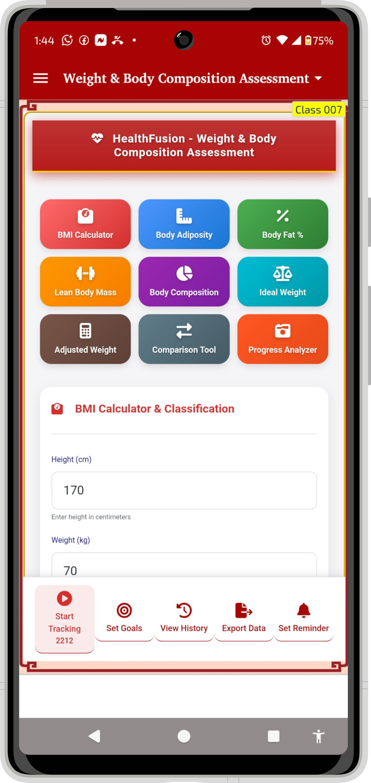 NHOS Mobile App Interface with comprehensive health tools