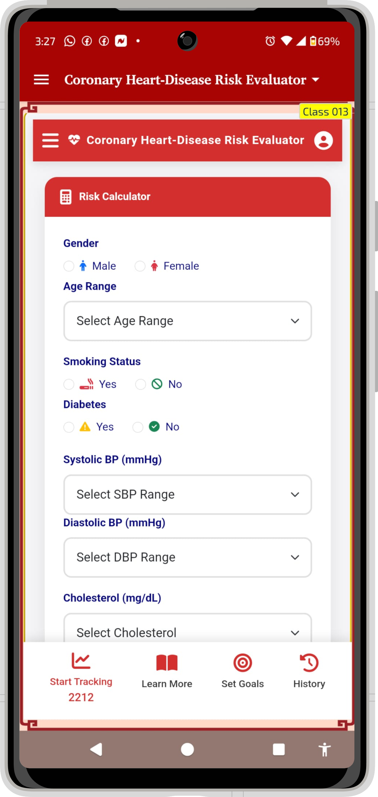 NHOS Mobile App Interface with comprehensive health tools