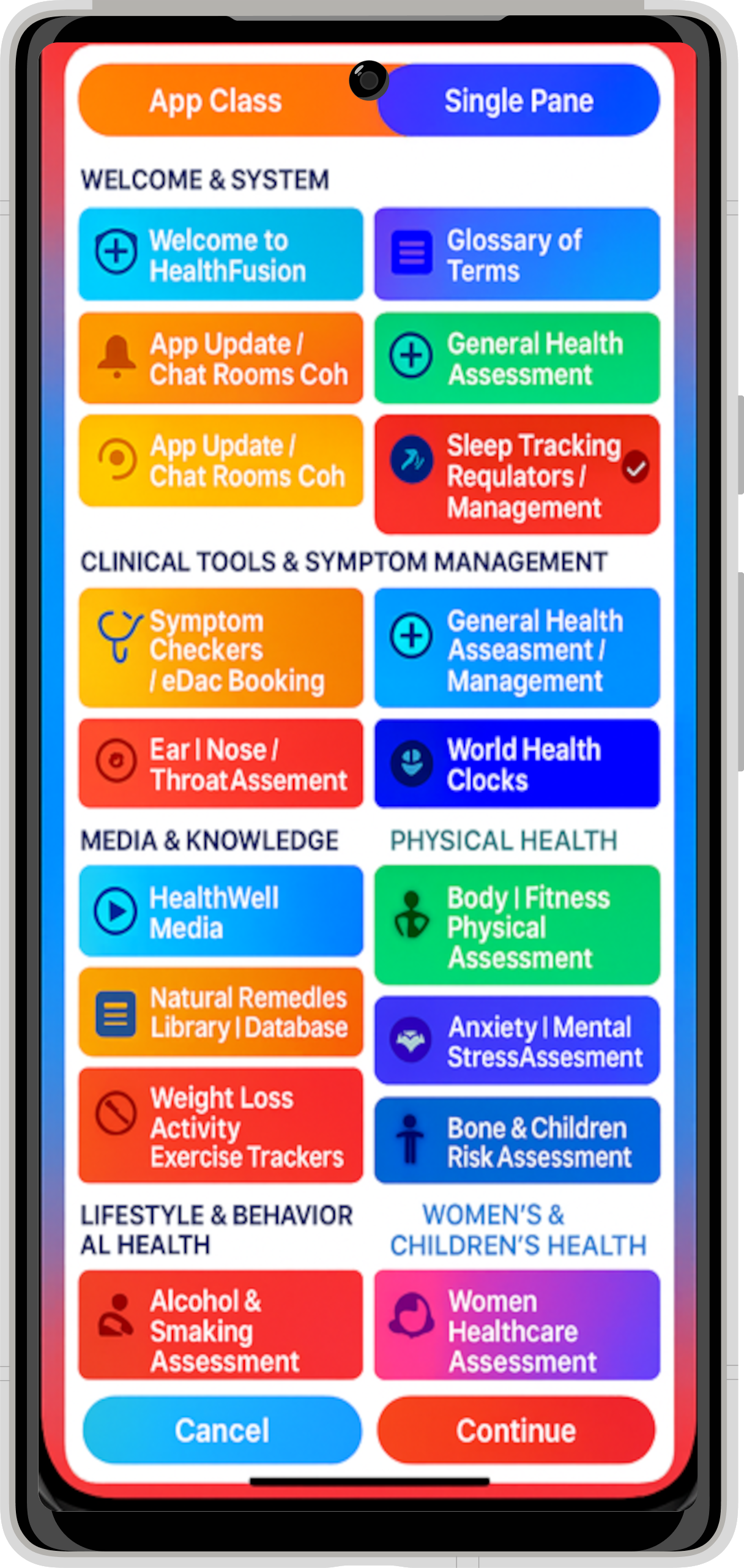 NHOS Symptom Checker interface with AI analysis